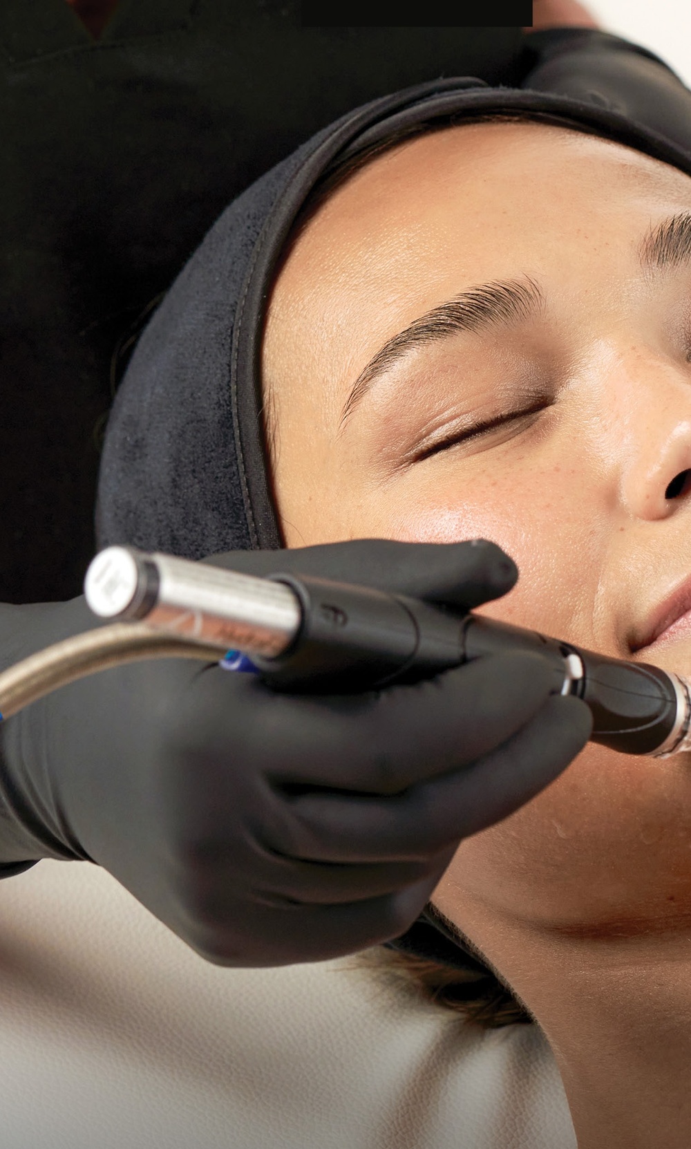 HydraFacial treatment being performed at Coastal Elegance Medical Aesthetics in Laguna Hills CA
